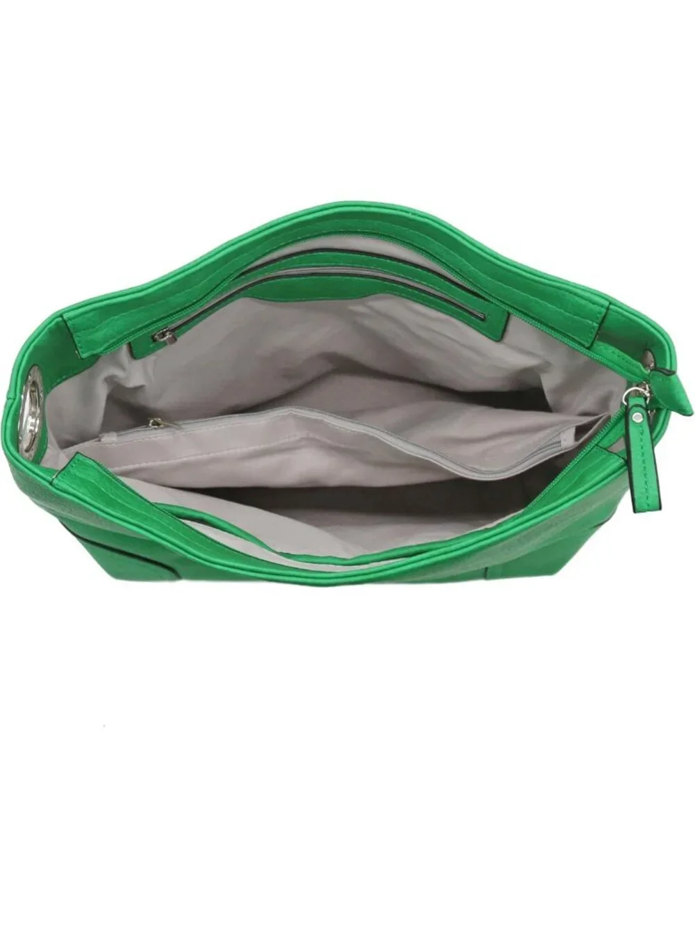 Stylish Hobo Shoulder Bag with Oversized Snap Hook, Chic Everyday Accessory